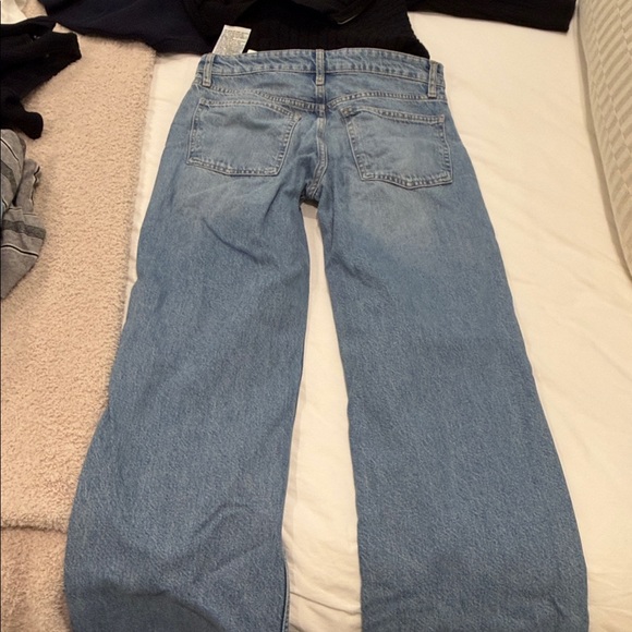 Zara Blue Jeans with Silver and White Accents - Picture 4 of 5